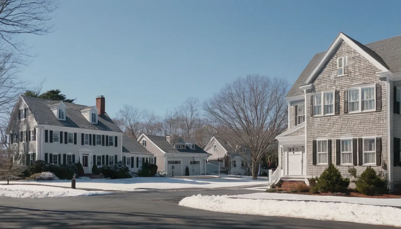 Older homes and snowy streets across the Waterbury area